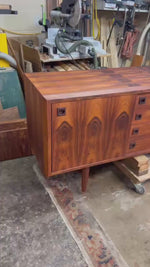 REFINISHED Danish Mid Century Modern Rosewood Sideboard 70
