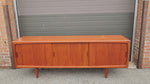REFINISHED Danish Mid Century Modern Teak Credenza by H.P. Hansen, 86.5