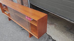 REFINISHED Danish MCM Teak Display TV Media Console w Finished Back 83