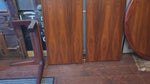 REFINISHED Danish MCM Rosewood Table Round w 2 Leaves by Dyrlund, 47