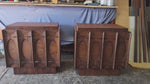 2 REFINISHED Mid Century Modern Walnut Brutalist Nightstands by Tobago 12