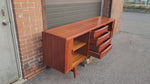REFINISHED Danish MCM Teak Tambour Credenza by Kofod Larsen 83
