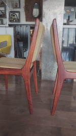 2 RESTORED Danish MCM Brazilian Rosewood Chairs by Johannes Andersen 10