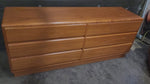 RESTORED MCM Teak Bed Queen w Storage & Nightstands & Dresser by Mobican 13