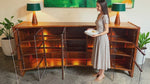 RESTORED Danish MCM Curved Rosewood Cabinet by J. Andersen for C. Linneberg 79