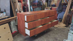 REFINISHED Danish MCM Floating Teak Bed  Queen & Dresser by Komfort 21