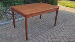 REFINISHED Danish MCM Teak Draw Leaf Table by H. Kjaernulf  51