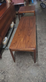REFINISHED Mid Century Modern Walnut Coffee & End Tables 18