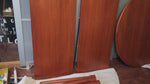 REFINISHED Danish MCM Teak Table Round w 2 Leaves by C.J. Rosengaarden 47