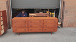 REFINISHED Mid Century Modern Teak Dresser & Tallboy 12