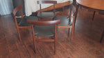 REFINISHED REUPHOLSTERED Danish MCM ROUNDETTE Teak Table & 4 Chairs (4-legged) by Hans Olsen 19