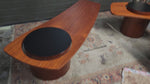 REFINISHED Mid Century Modern Teak Martini Coffee Table by RS Associates 12