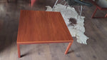 REFINISHED Mid Century Modern Teak Coffee Table Square by Reff 11