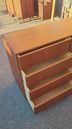REFINISHED Danish MCM Floating Teak Bed  Queen size & Dresser by Komfort 16