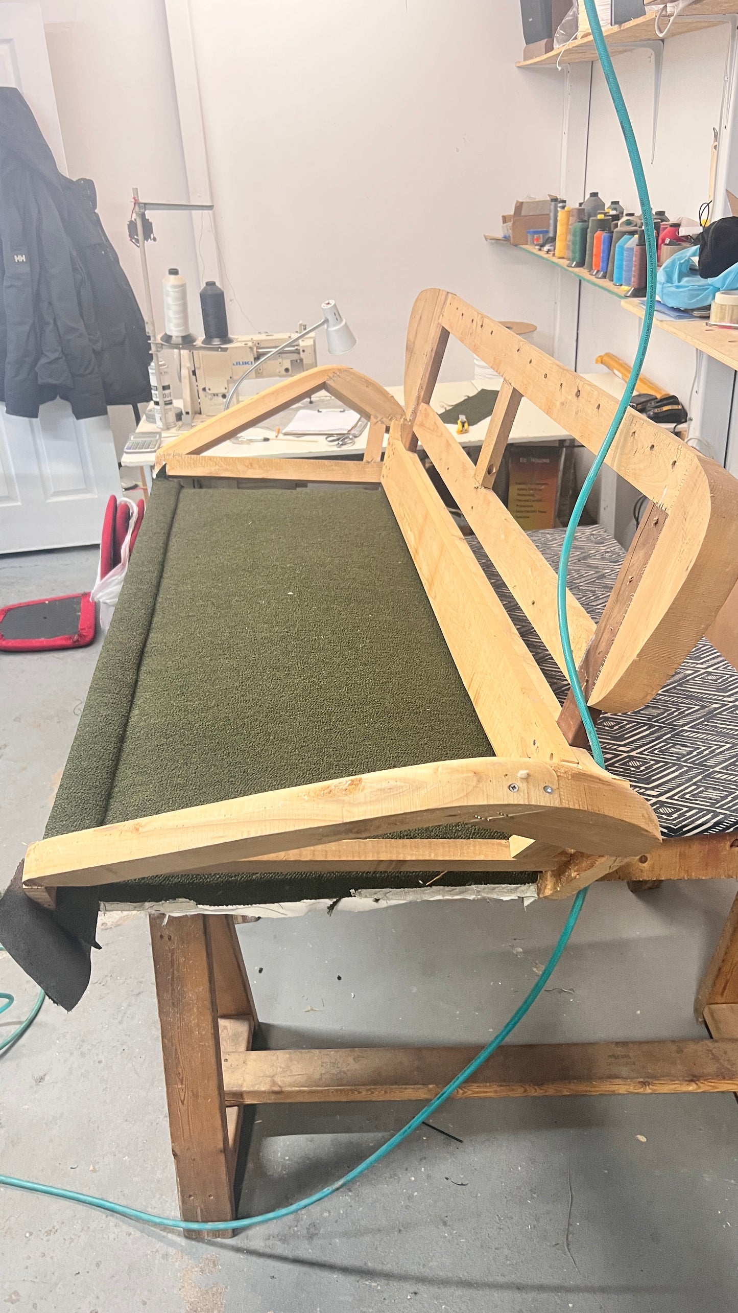 REFINISHED REUPHOLSTERED Mid Century Modern Luigi Tiengo Sofa for Cimon