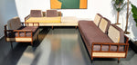 REFINISHED MCM Kroehler Sectional Sofa w Armchair & Games Table, incl. New Cushions 8