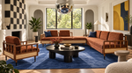 Refinished Mid Century Modern Kroehler Sectional with Armchair and Games Table, photo 16 of 19 16