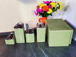 Mid-Century Modern Kitchen Storage Set Avocado Green, photo 5 of 13 5