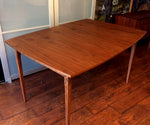 Mid Century Modern Walnut Dining Table Extendable w 1 leaf REFINISHED - Mid Century Modern Toronto 5