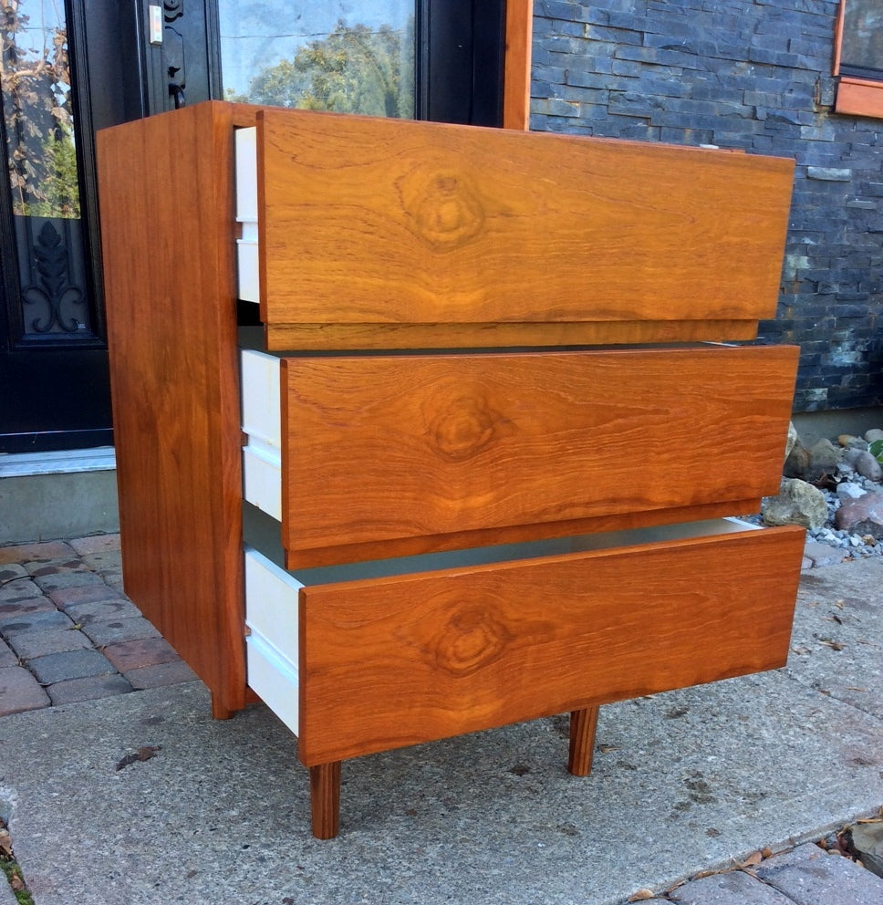 Mid Century Modern Swedish Teak Bedroom set- 2 dressers and single bed - Mid Century Modern Toronto