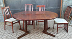 Danish MCM Rosewood Dining Table Extendable Round to Oval & 6 Chairs MINT - Mid Century Modern Toronto 2