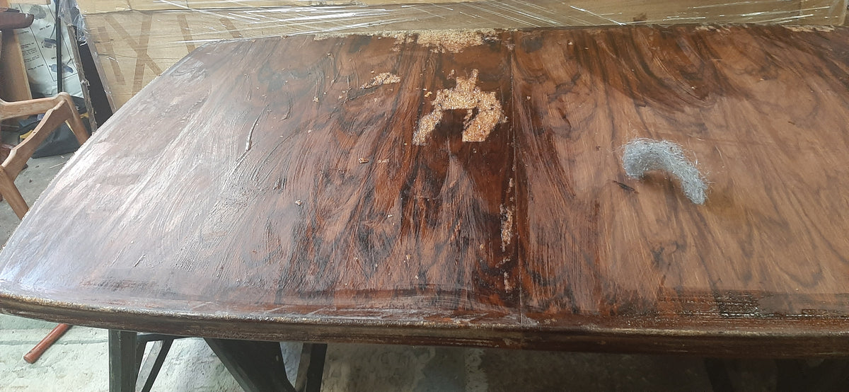 REFINISHED Large Mid Century Modern Rosewood Table Selfstoring, 66