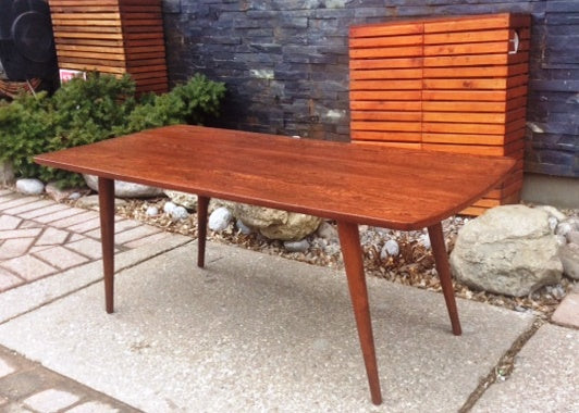 Mid Century Modern Solid Wood Coffee Table REFINISHED - Mid Century Modern Toronto
