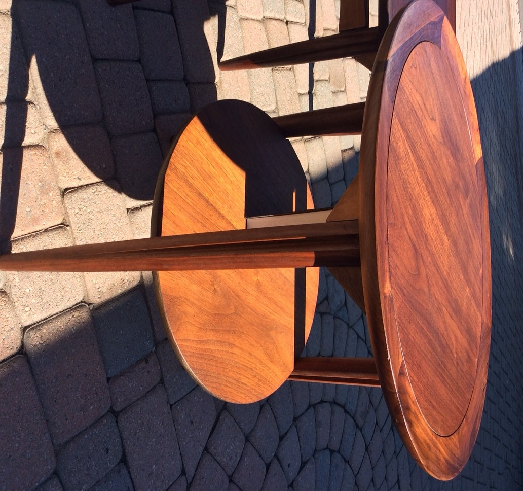 Mid Century Modern Set of Walnut Coffee Table & 2 End Tables REFINISHED - Mid Century Modern Toronto