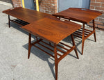 REFINISHED Mid Century Modern Walnut tray-style coffee table, Perfect 8