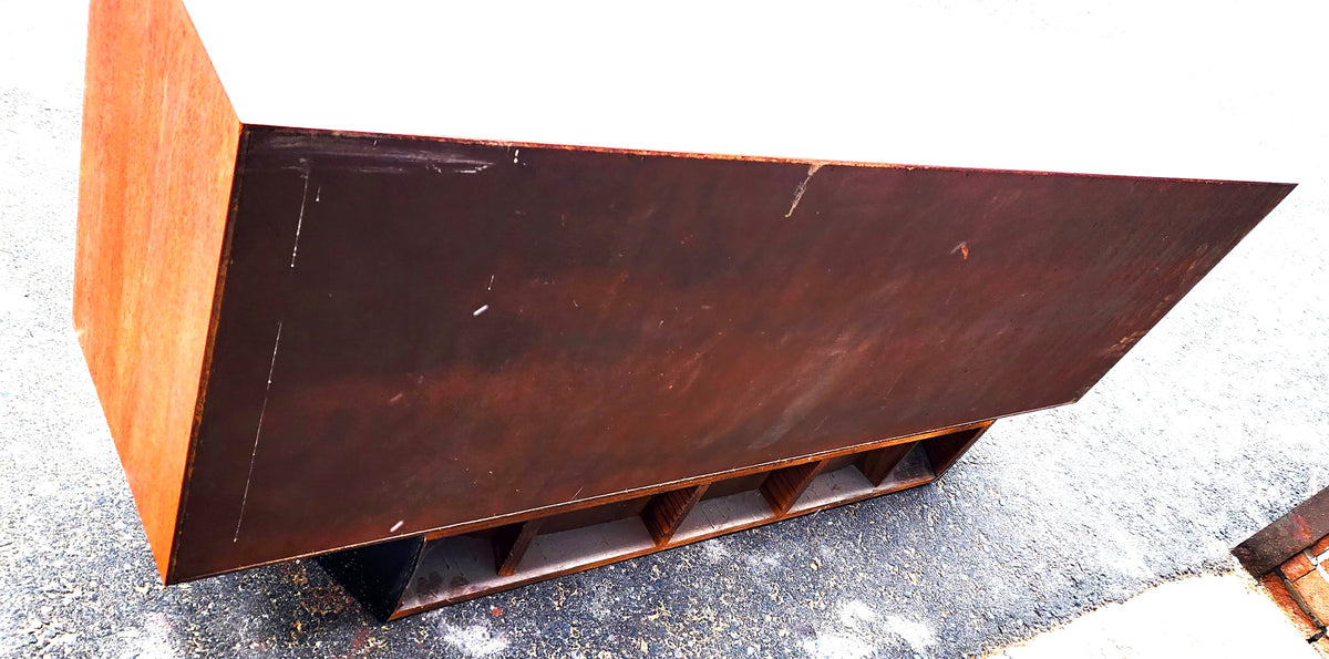 REFINISHED Mid Century Modern teak console 60