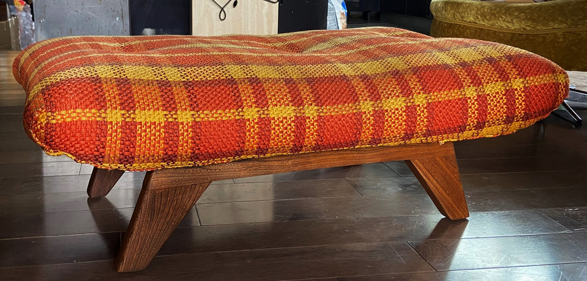 RESTORED MCM Large Lounge Chair & Ottoman in Adrian Pearsall style