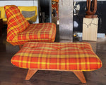 RESTORED MCM Large Lounge Chair & Ottoman in Adrian Pearsall style 10