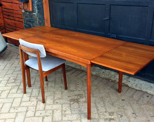 REFINISHED Danish Mid Century Modern Teak Dining Table by Henning Kjaernulf - Mid Century Modern Toronto