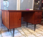 Mid Century Modern Mahogany or Teak Desk REFINISHED Free Standing - Mid Century Modern Toronto 8