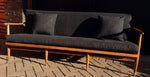 Mid Century Modern 3-Seater Sofa REFINISHED REUPHOLSTERED Charcoal Grey fabric - Mid Century Modern Toronto 7