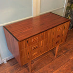 Danish Mid Century Modern Rosewood Dresser 6 Drawers Vanity Entry REFINISHED - Mid Century Modern Toronto 3