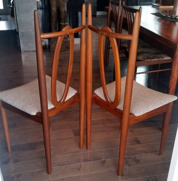 6 Mid Century Modern Teak Chairs REFINISHED REUPHOLSTERED $249 per chair - Mid Century Modern Toronto