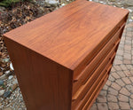 Mid Century Modern Teak Tallboy Dresser 5 Drawers RESTORED - Mid Century Modern Toronto 9