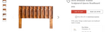 RESTORED Rare MCM Teak & Walnut Mirrored Brutalist Headboard Queen, metal bed frame, 2 nightstands 11