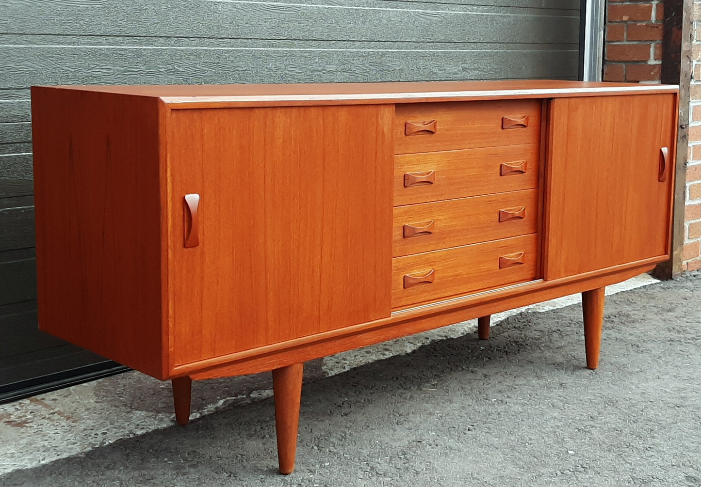 REFINISHED Danish MCM Teak Sideboard by IB Kofod-Larsen for Clausen and Son