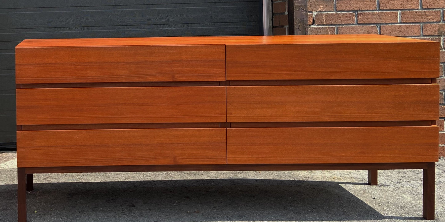 REFINISHED Mid Century Modern Teak Dresser & Tallboy by Reff/ Knoll, PERFECT