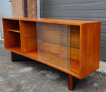 REFINISHED Mid Century Modern teak console 60