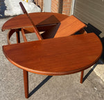 REFINISHED MCM Teak Extension Table & 6 Chairs by Elliotts of Newbury will be REUPHOLSTERED, Perfect 4