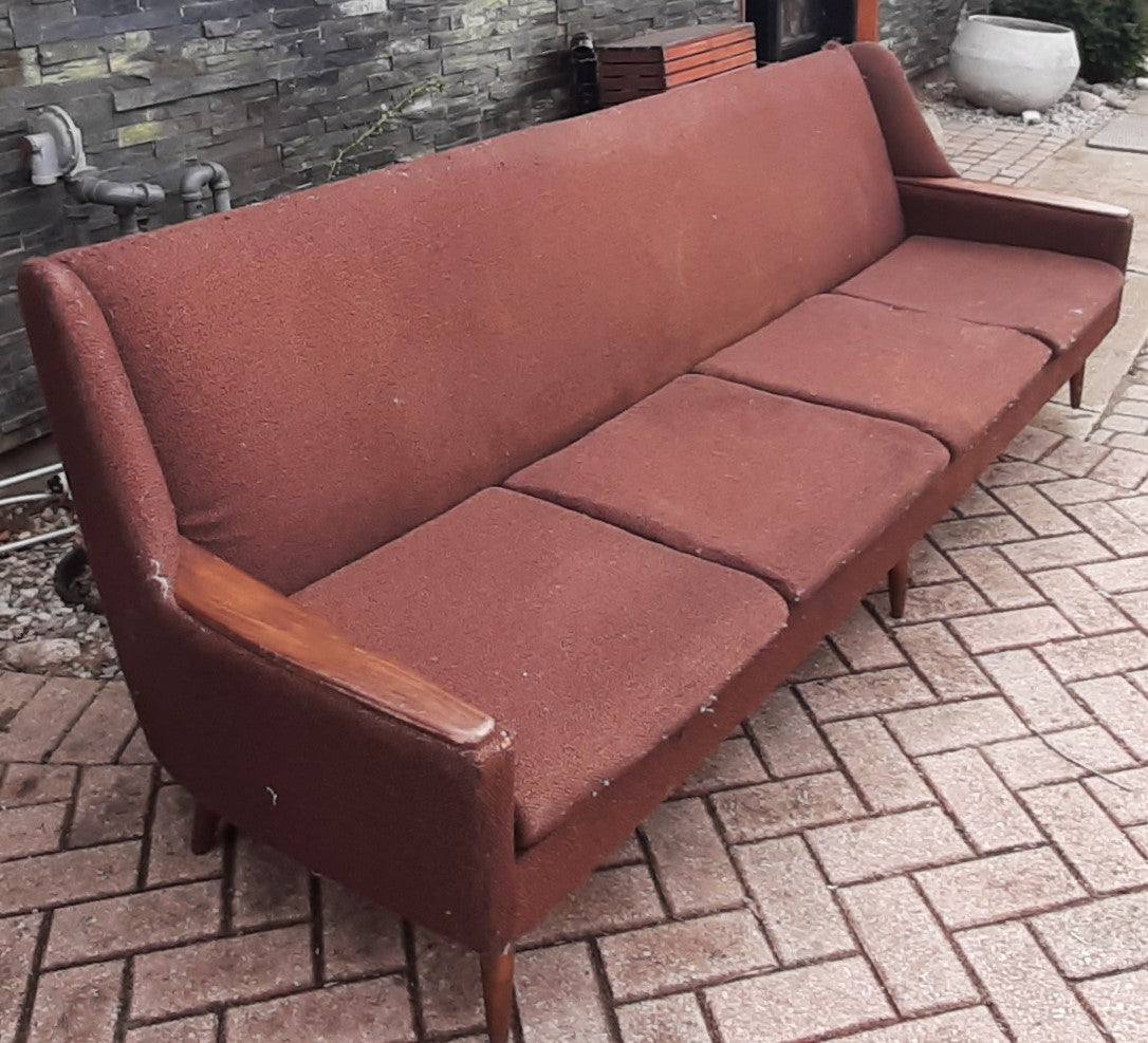 Danish MCM Teak Sofa 4-Seater will be REFINISHED & REUPHOLSTERED