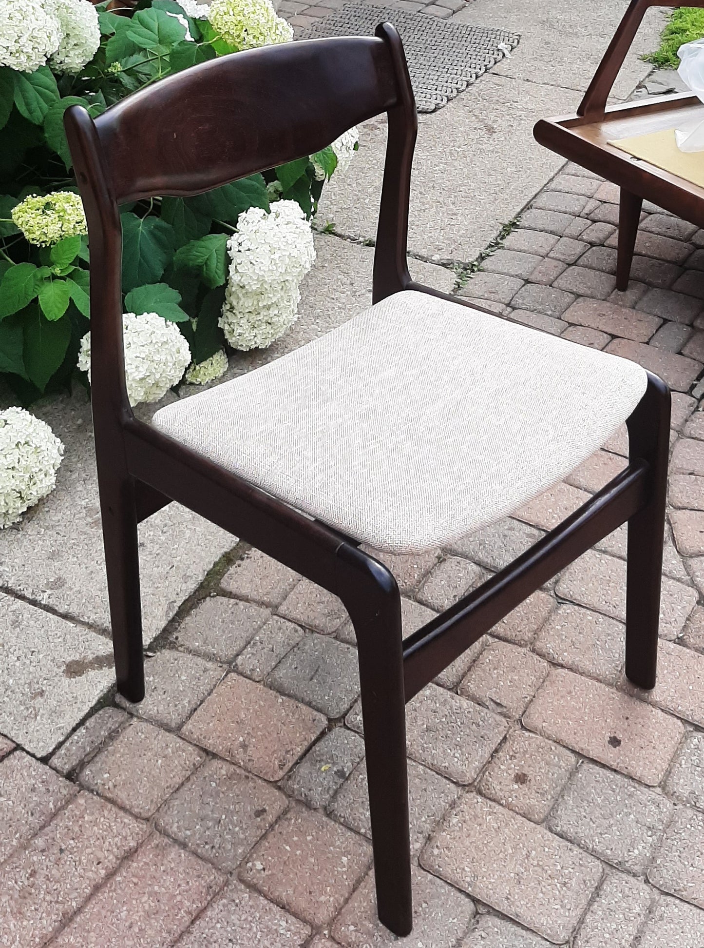 RESTORED Danish Mid Century Modern Rosewood Table w 2 Leaves & 8 Chairs, Perfect