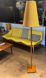 Mid Century Modern Teak Floor Lamp, H 63