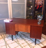 Mid Century Modern Mahogany or Teak Desk REFINISHED Free Standing - Mid Century Modern Toronto 6