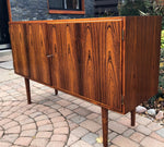 Restored Danish Modern Brazilian Rosewood Credenza by Poul Hundevad, 54