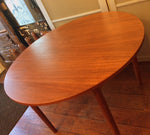 Danish Mid Century Modern Teak Dining Table REFINISHED (no leaf) - Mid Century Modern Toronto 3