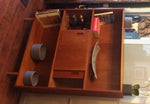 Danish MCM Display China Bookcase Bar REFINISHED 42